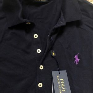 Navy Blue Short Sleeve Polo